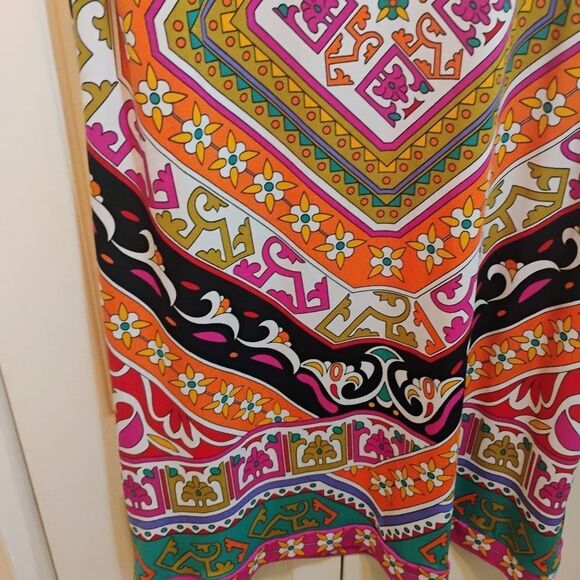 Nicole by Nicole Miller Vibrant Multicolor Midi Dress - Picture 5 of 11